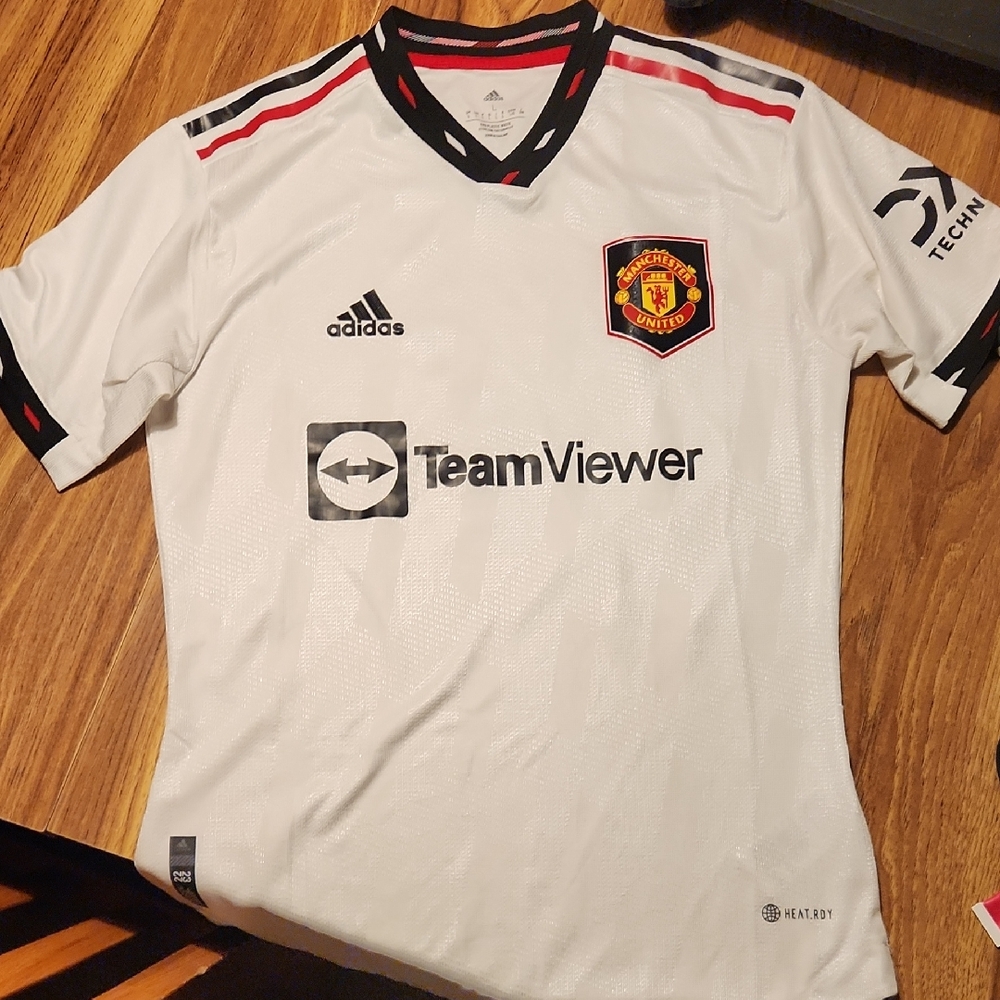 Adidas Manchester United White and Black Jersey